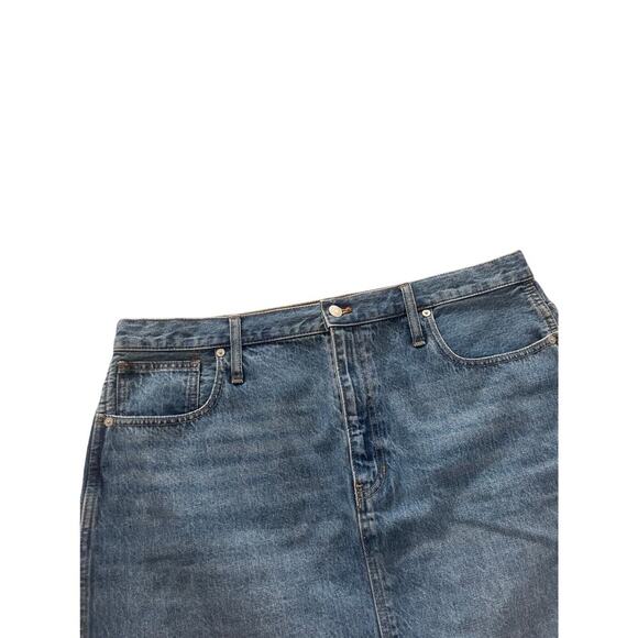 NWT Madewell Rigid Denim A-Line Mini Skirt Size 33 - Picture 8 of 8